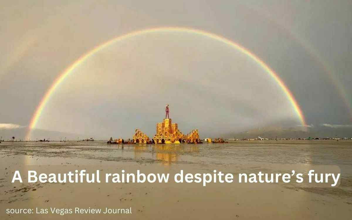 A beautiful Rainbow despite nature's fury