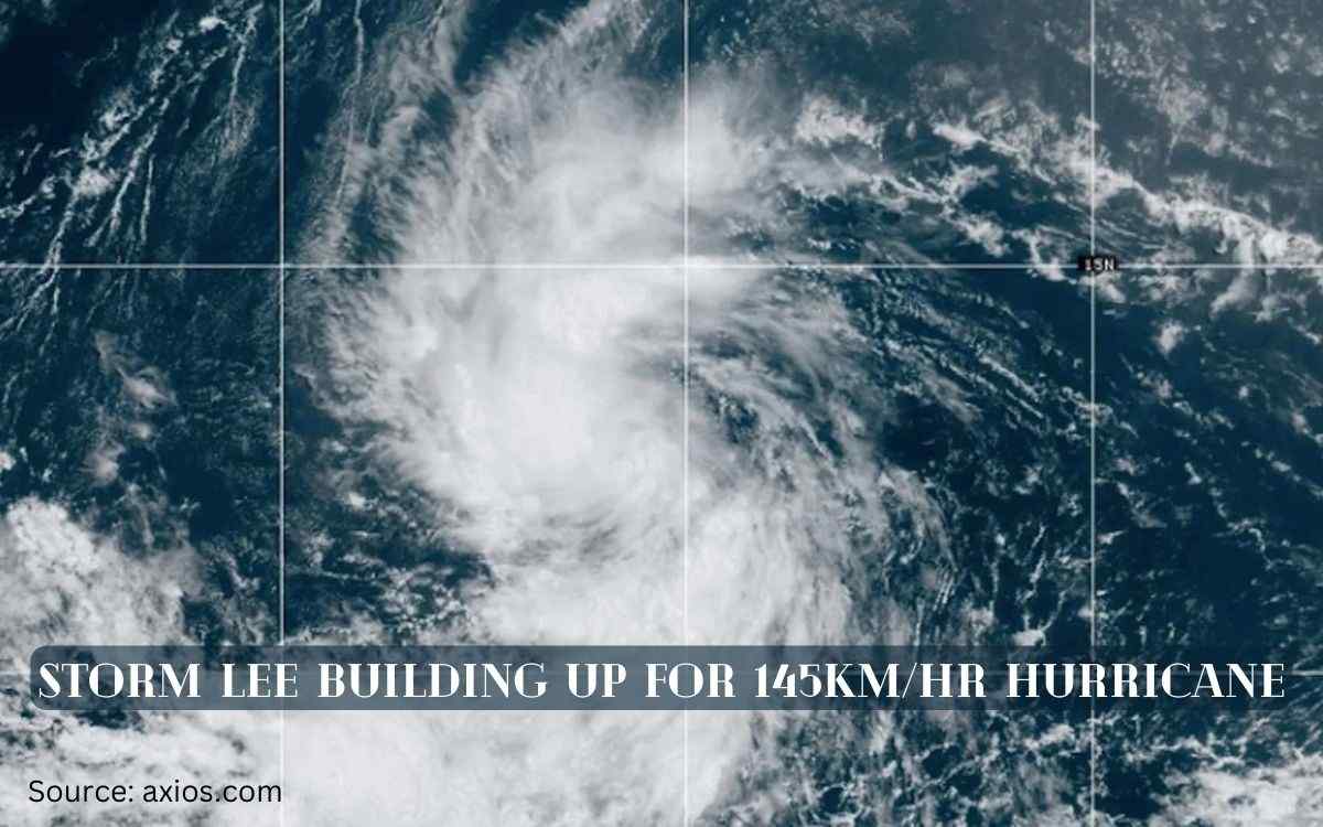 Storm Lee building up to Hurricane