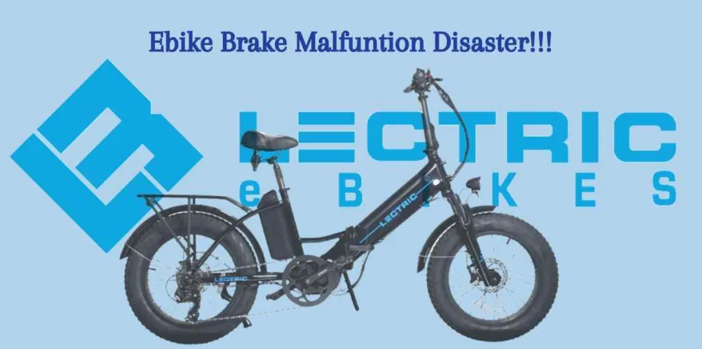 Ebike Brake Malfunction Disaster poster