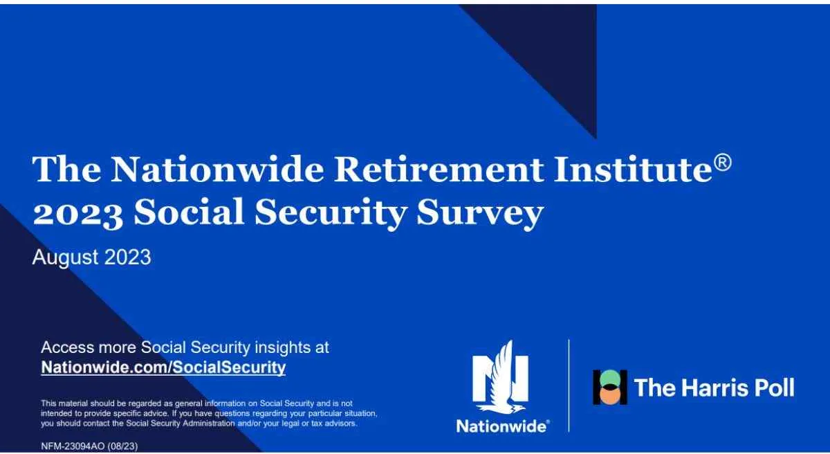 The nationwide retirement Institute social security survery 2023