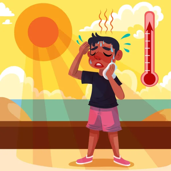 Illustration of Hot weather