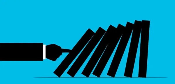 Domino Effect Illustration