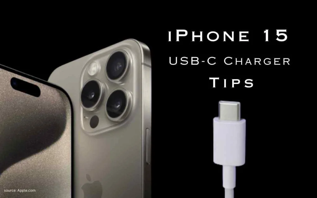 iphone 15 and its USB-C charger