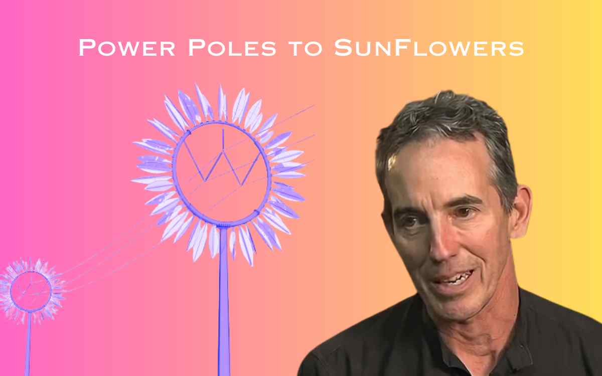 Power Poles to Sunflower by Thomas Sayre