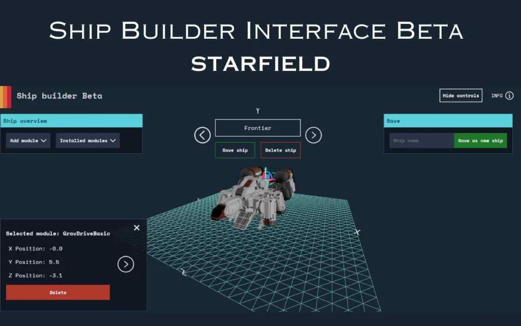 Shipbuilder Interface-Starfield